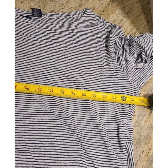 Lot of 2 Womens Plus Size 2X 100% Linen T shirts Stripe Floral - Picture 6 of 16